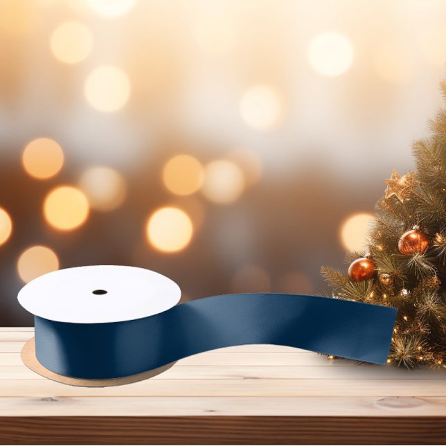 Classic Dark Rich Blue Satin Ribbon (Creator Uploaded)