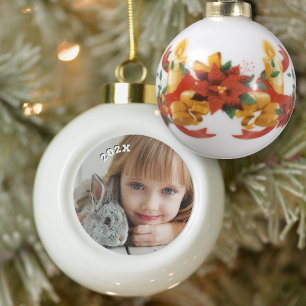Classic Dated Photo Keepsake Ball Ornament