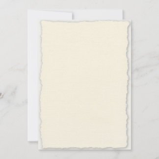 Classic Deckled Edge Wedding Invitation Template