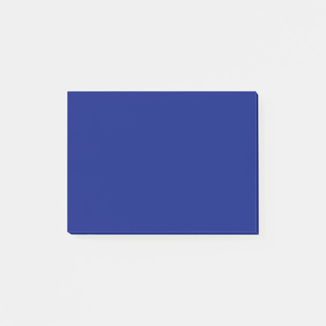 Classic Deep Blue Solid Colour Post-it Notes (Front)