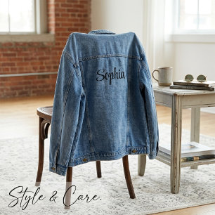 Classic Denim Jacket Featuring Your Custom Name