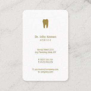 Classic Dentist   Dental Golden Appointment Card