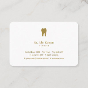 Classic Dentist   Dental Golden Appointment Card