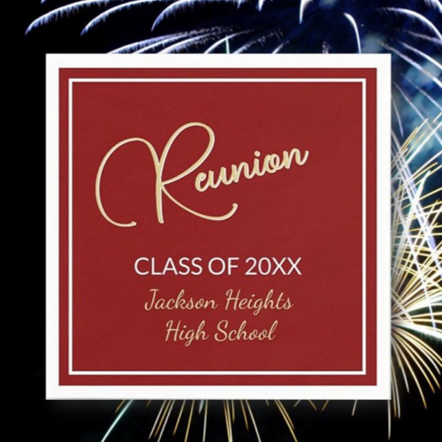 Classic design Class Reunion Napkin (Creator Uploaded)
