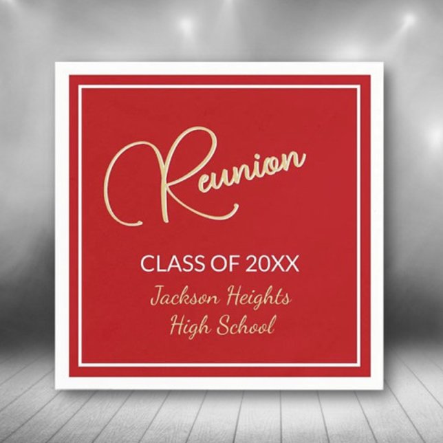 Classic design Class Reunion Napkin (Creator Uploaded)