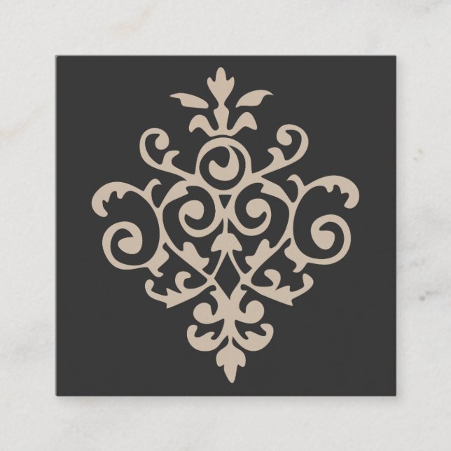 classic design square business card (Front)