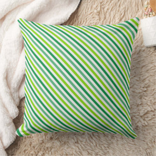 Classic Diagonal Candy Stripe Seamless Pattern Cushion