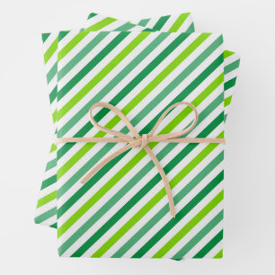 Classic Diagonal Candy Stripe Seamless Pattern Wrapping Paper Sheet