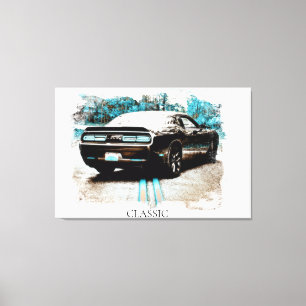 *~* Classic Digital NIR DODGE Challenger Canvas Print