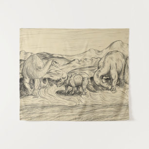 Classic Dinosaurs Tapestry