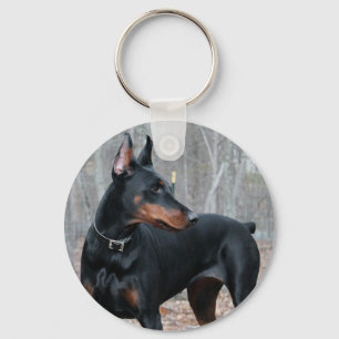 Classic Doberman key chain