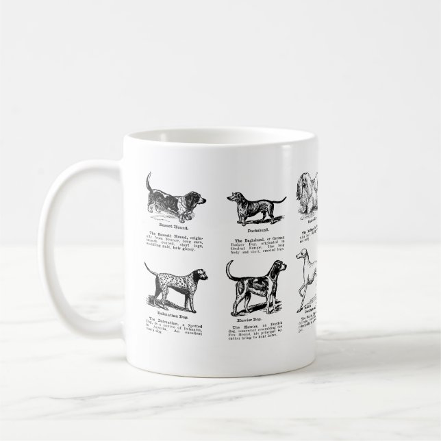 CLASSIC DOG BREEDS COFFEE MUG (Left)