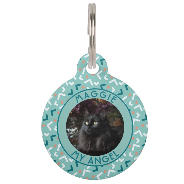 Classic Dog Mum Gift Memphis Pet Tag (Front)