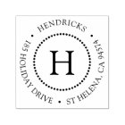 Classic Dot Circle Monogram Return Address