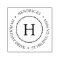 Classic Dot Circle Monogram Return Address