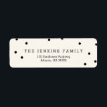 Classic Dots Modern Return Address Labels<br><div class="desc">Add a finishing touch to your holiday mails with our chic and modern holiday address labels. Matching holiday cards,  holiday gift labels,  and more are available at berryberrysweet.com</div>
