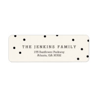 Classic Dots Modern Return Address Labels