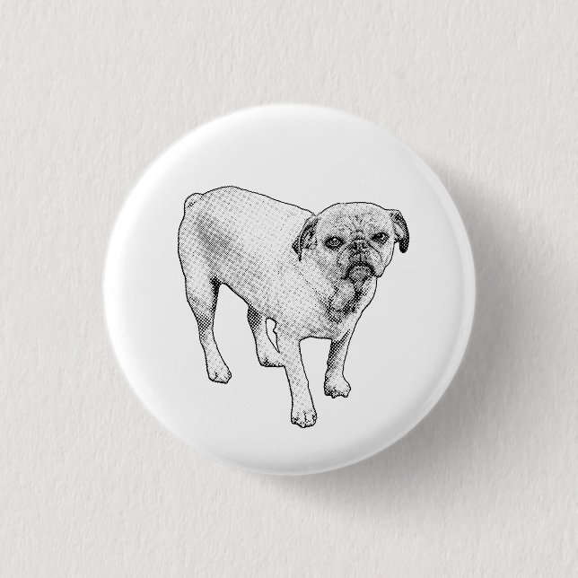 Classic Dotted Dog Button Inspires Smiles Anywhere (Front)