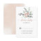 Classic Dusty Pink Rose Floral Calligraphy RSVP