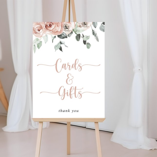 Classic Dusty Pink Rose Floral Cards and Gifts  Poster (Creator Uploaded)