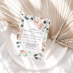 Classic Dusty Pink Rose Floral Casual Wedding  Invitation<br><div class="desc">This classic dusty rose floral casual wedding invitation is perfect for an elegant wedding. The design features elegant watercolor dusty pink roses and green foliage,  neatly assembled into beautiful bouquets.</div>