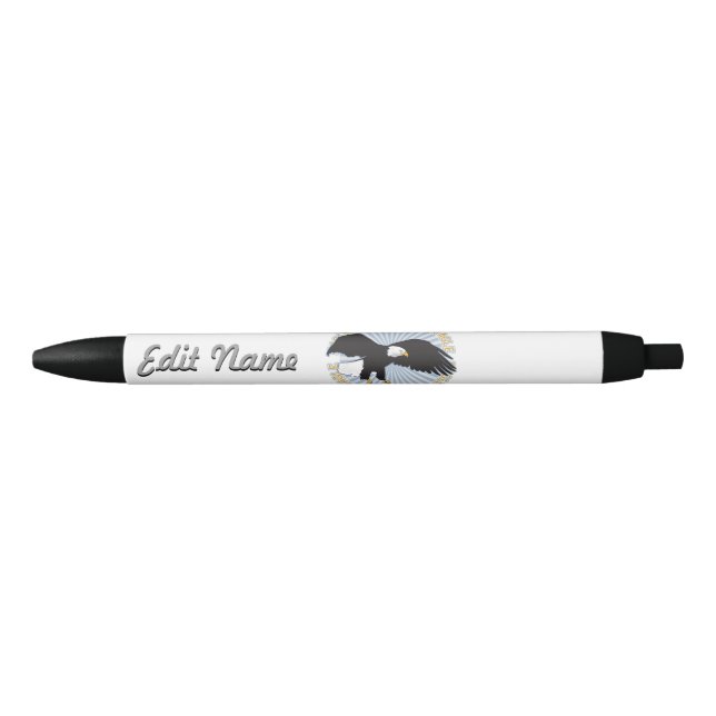 Classic Eagle Black Ink Pen (Front)