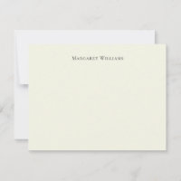 Classic Ecru Ivory White Cream Paper Personalised