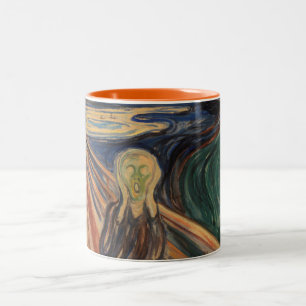 Classic Edvard Munch The Scream Painting Two-Tone Coffee Mug