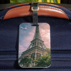 Classic Eiffel Tower Paris France Photo Luggage Tag
