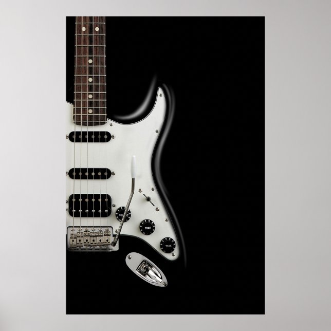Classic Electric Guitar - Iconic Stratocaster  Poster (Front)
