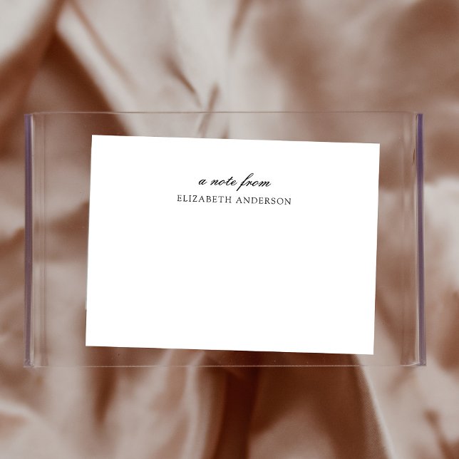 Classic Elegance | Black and White Card (An elegant note card in black and white)