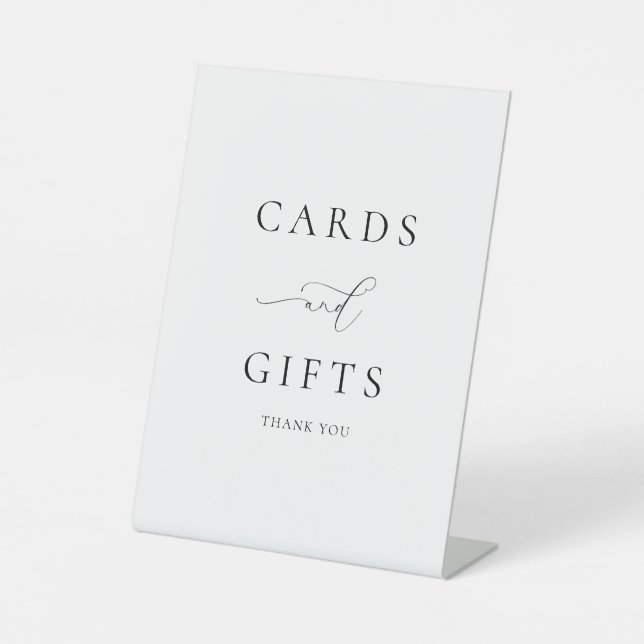 Classic Elegance Calligraphy Cards and Gifts  Pedestal Sign (Front)