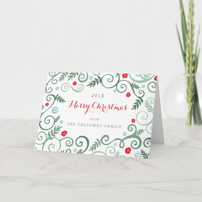 Classic Elegance Christmas Card (Front)