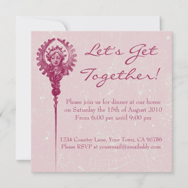Classic Elegance Dinner Party Invitation (Front)