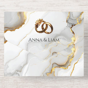 Classic Elegance Gold Wedding Invitation