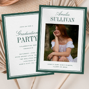 Classic Elegance Graduation Photo Announcement