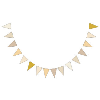 Classic Elegance Pearl to Soft Gold Gradient  Bunting