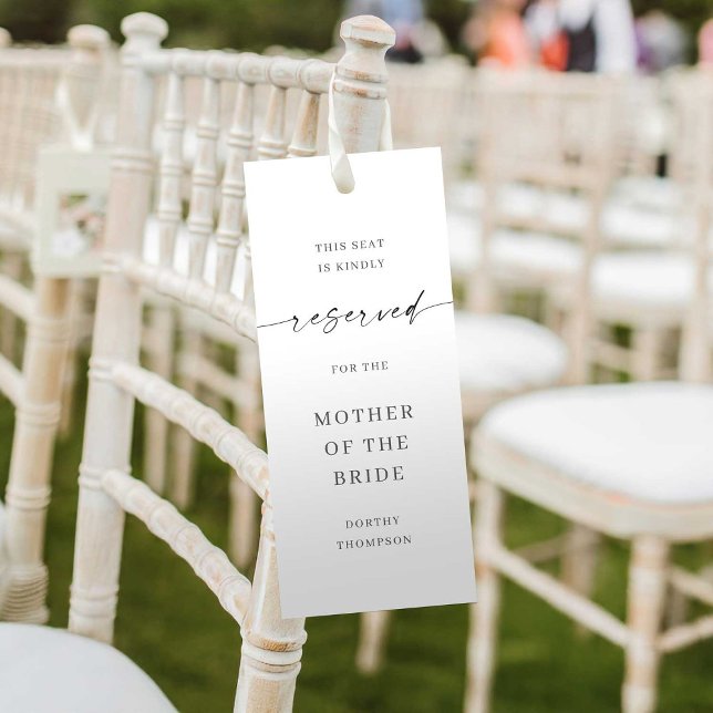 Classic Elegance Reserved Seat Tag Template  (Creator Uploaded)
