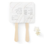 Classic Elegance Script Monogram Wedding Program