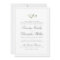 Classic Elegance Script Simple Greenery Wedding