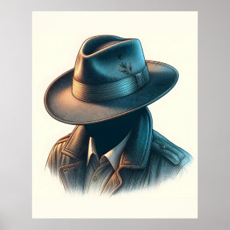 Classic Elegance: The Fedora Hat Poster