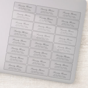Classic Elegance transparent return address label