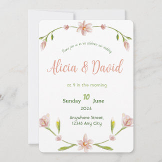 Classic Elegance Wedding Invitation
