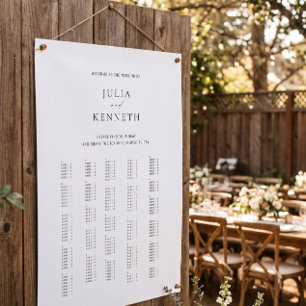 Classic Elegant Alphabetical Wedding Sign