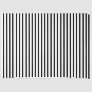 Classic Elegant Black and White Stripes  Tissue Paper