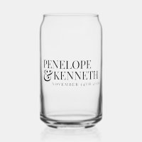 Classic Elegant Black Simple Custom Wedding Names