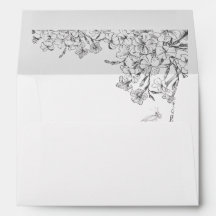 Classic Elegant Black White Floral Wedding 