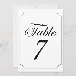 Classic Elegant Black White Ticket Frame Wedding Invitation