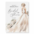 Classic Elegant Bride to be Gown Bridal Shower