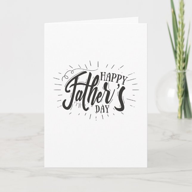 Classic elegant Father's Day Photo Thank You Card (Front)